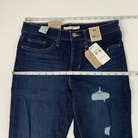 Levi's Women's Jeans Size 4 Stretch Denim 311 Shaping Skinny Jeans Blue W27 - Picture 6 of 8